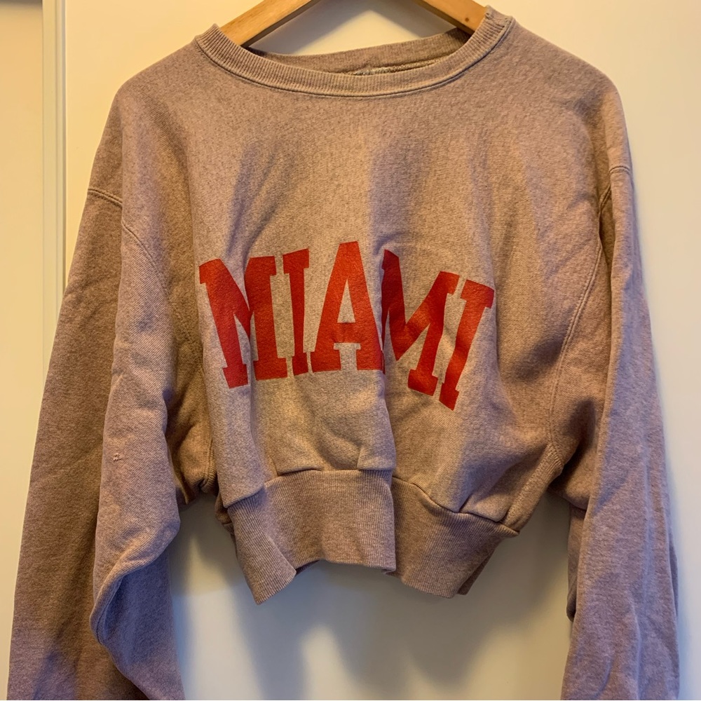 Champions crop top hoodie